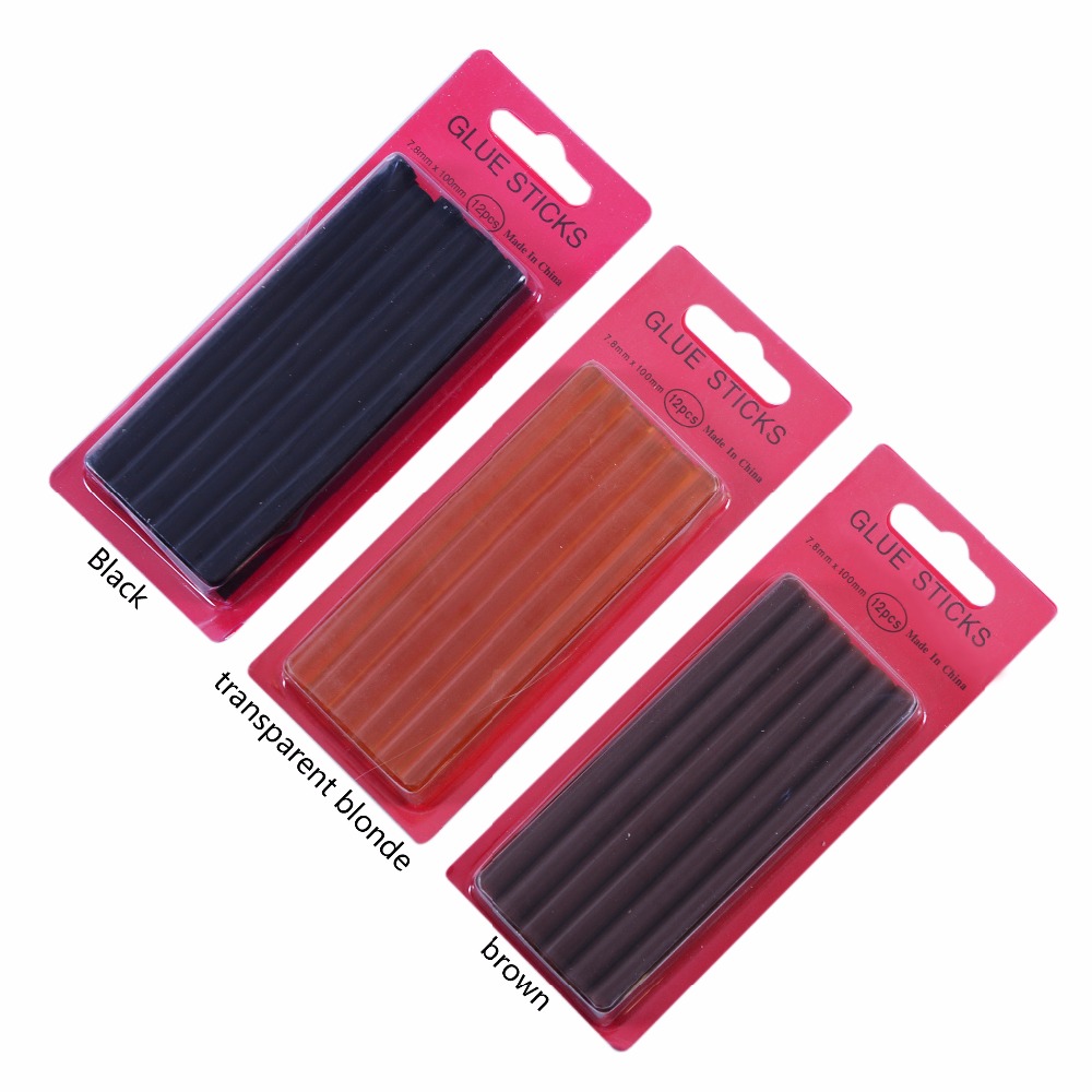 Glue Gun Hair - 12 buah/lot lem cair 0.7x10 cm