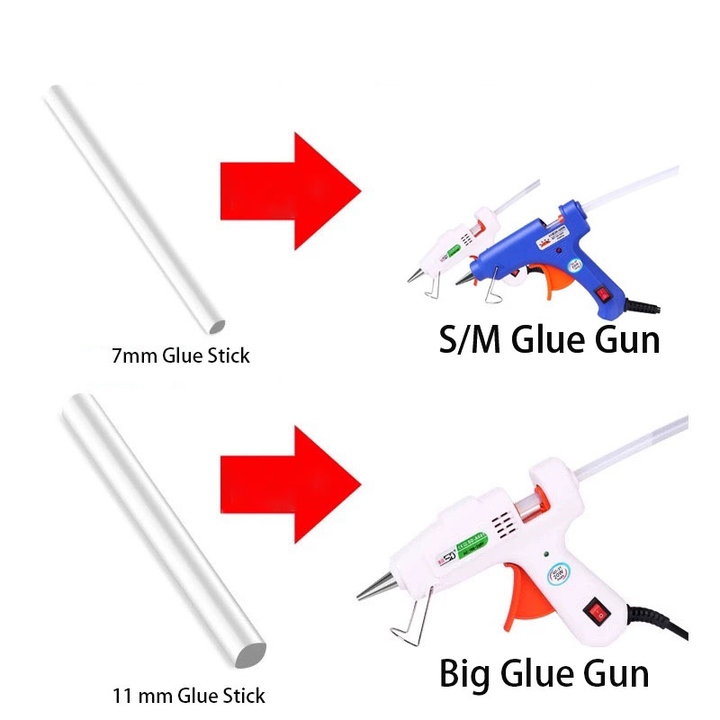 Tongkat lem hitam/bening 7*15  - Glue Gun Hair ulasan dan harga